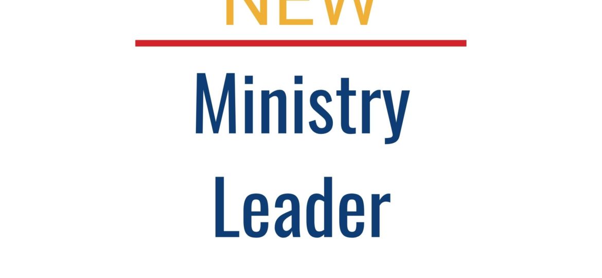 New Ministry Leader
